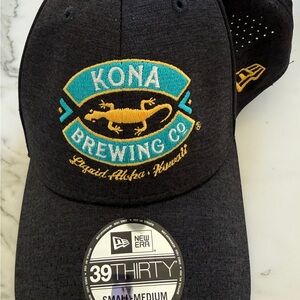 Kona Brewing Company- New Era Black 39THIRTY Baseball Hat